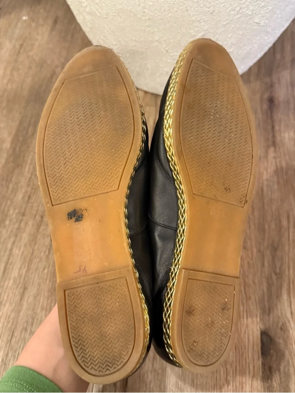 Bally Jallut Oxfords Espadrilles Tennis Shoes Size 11 Gold Flowers Black Leather